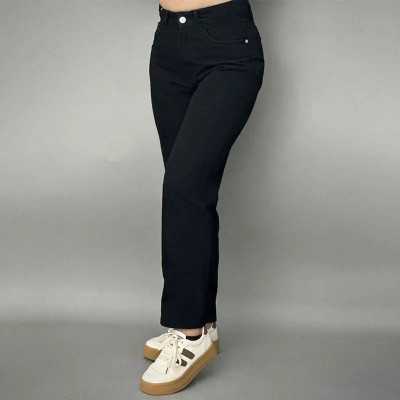 Pantalon Femme Boyfriend Noir – Élégance Décontractée | Mode Féminine