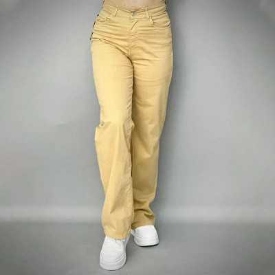 Pantalon Femme Large Kaki – Élégance Décontractée et Confort