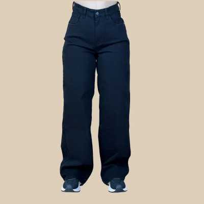 Pantalon Femme Large Noir – Confort et Élégance