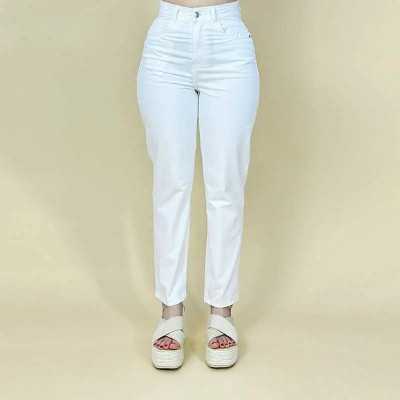 Pantalon Femme Mom Story blanc