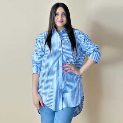 Chemise femme raye Longue Chemise femme raye Longue