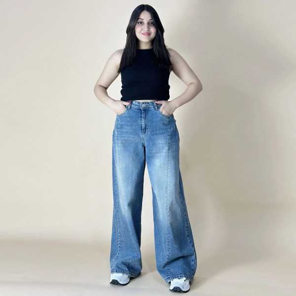 Wide Leg Découpe pivoine dirty
