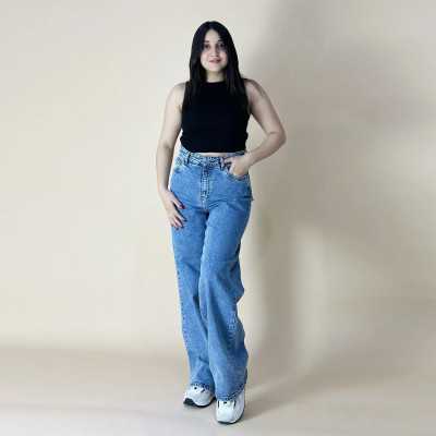 Pantalon Large femme pivoinee