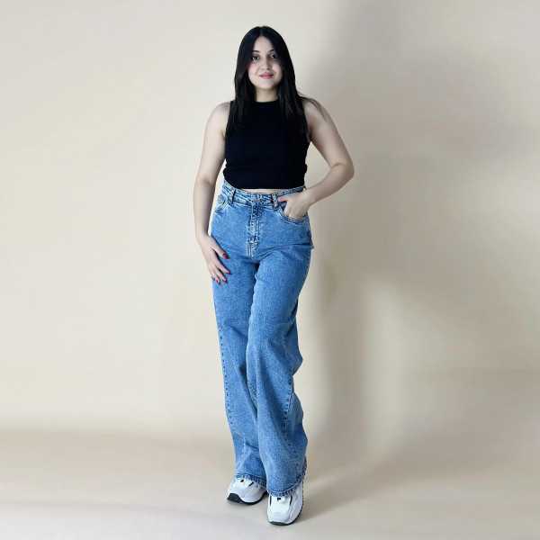Pantalon Large femme pivoinee