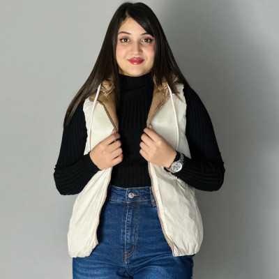 Doudoune femme double face