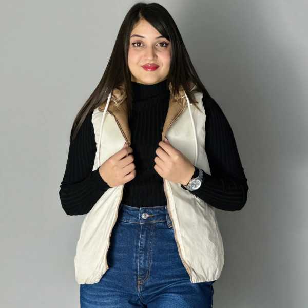 Doudoune femme double face