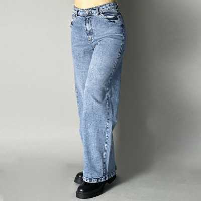 Pantalon large femme pivoine snow Pantalon large femme pivoine snow