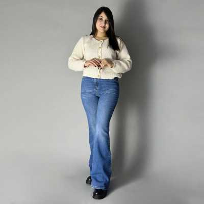 Pantalon patte-eph pivoine