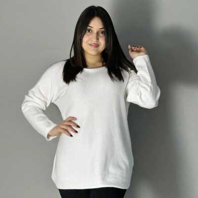 Pull femme new col