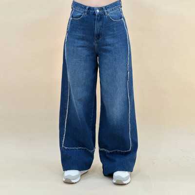 Wide-Leg pivoine femme