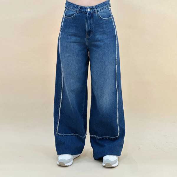 Wide-Leg pivoine femme