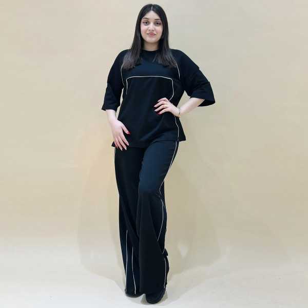 Ensemble demi manche femme pivoine