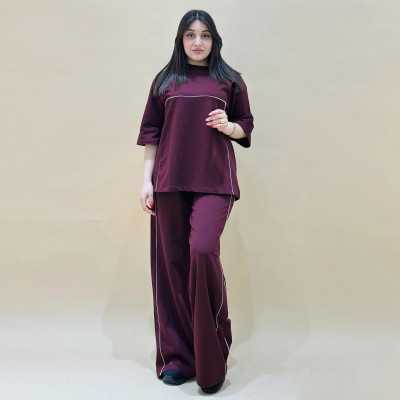 Ensemble demi manche femme pivoine