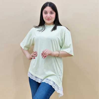 Pull femme over dentelle