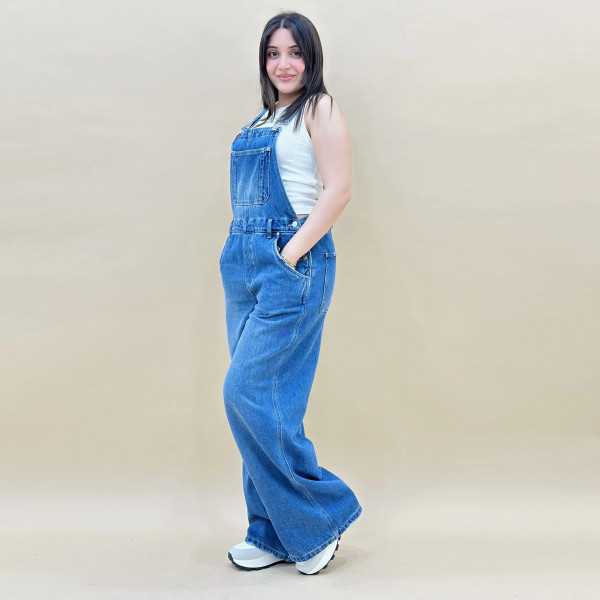 Salopette femme pivoine