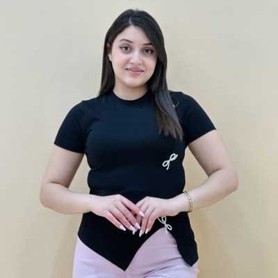 T-shirt femme col R zoe