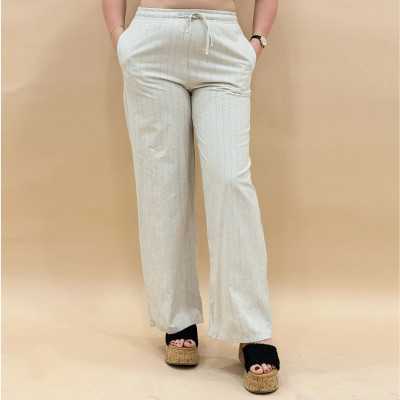 Pantalon femme pivoine