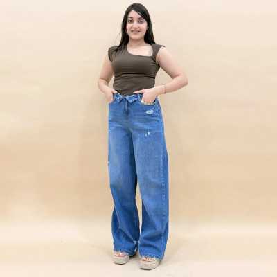 Wide Leg femme bouton Wide Leg femme bouton