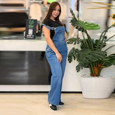 Salopette femme pivoinne