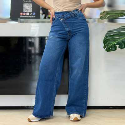 jean wide Leg femme croisé