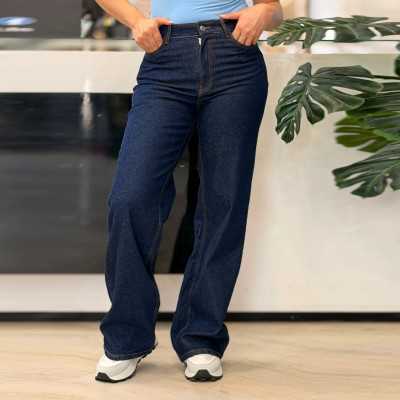 jean Large femme brut