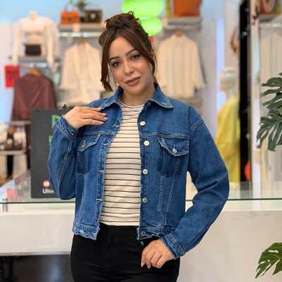 Veste femme pochette pivoine