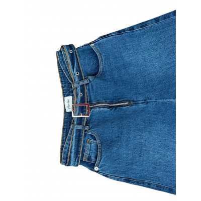 jean Large femme pivoine avec ceinture jean Large femme pivoine avec ceinture