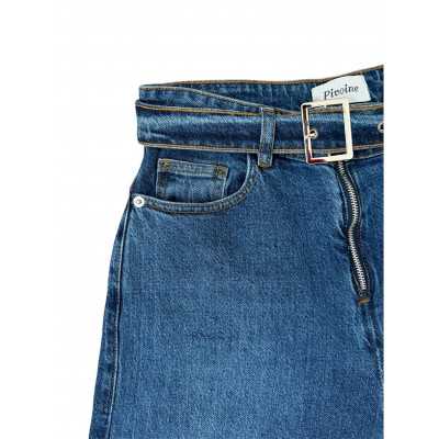 jean Large femme pivoine avec ceinture jean Large femme pivoine avec ceinture