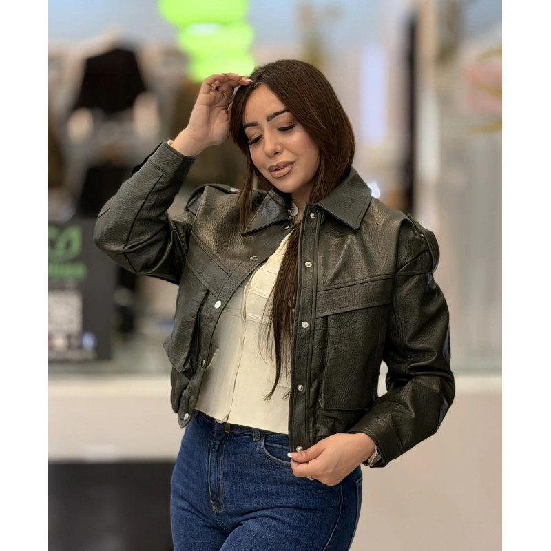 Veste femme cuir