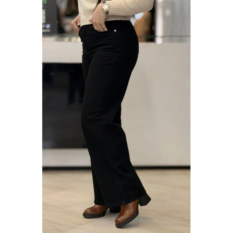 Jean Large Noir femme