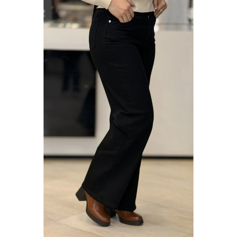 Jean Large Noir femme