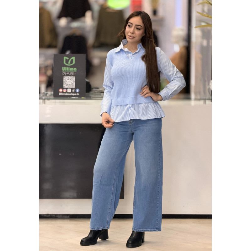 Pull chemise femme aisabelle