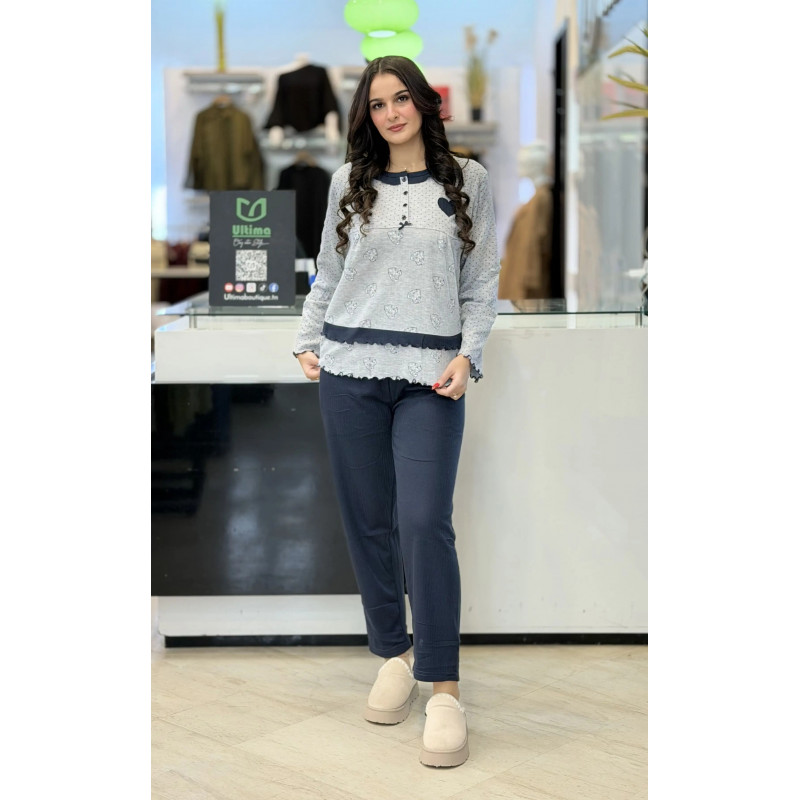 Pyjama femme pointé