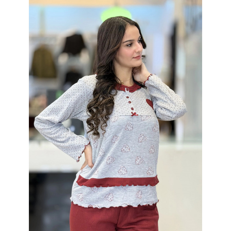 Pyjama femme pointé