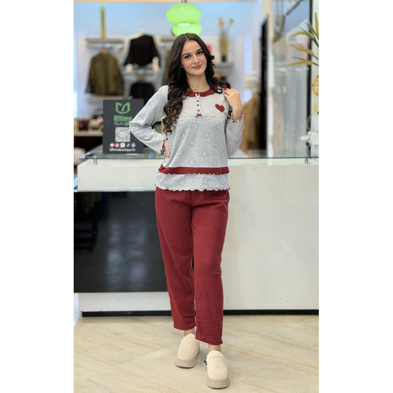 Pyjama femme pointé