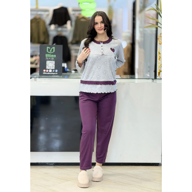 Pyjama femme pointé