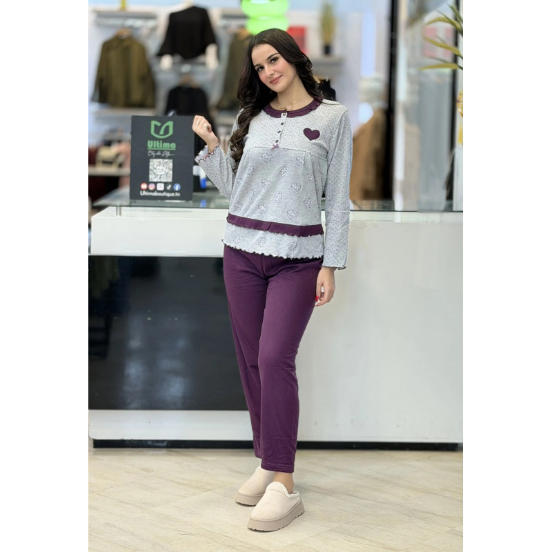 Pyjama femme pointé