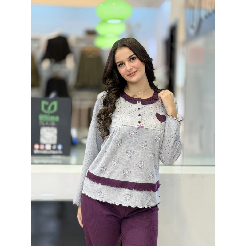 Pyjama femme pointé