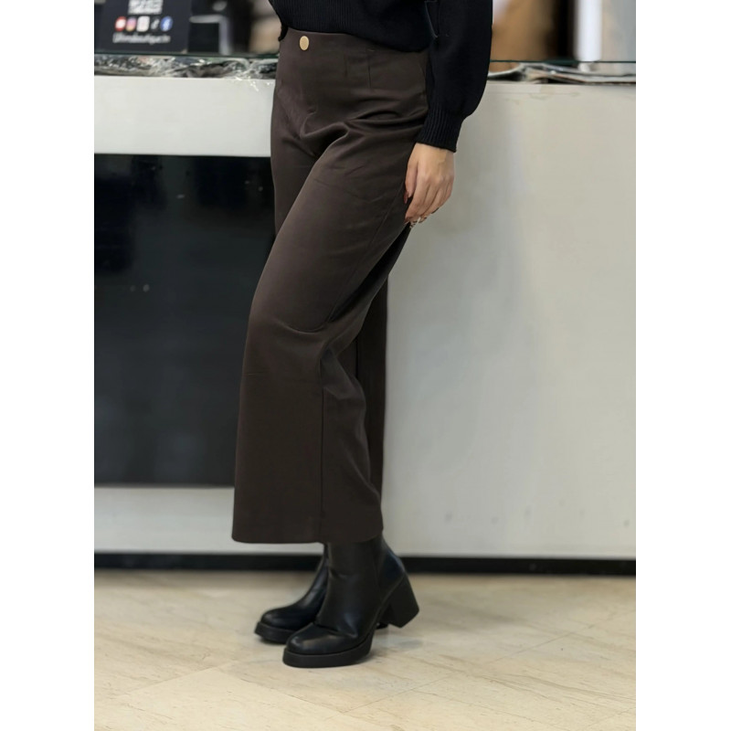 Pantalon Large femme daim