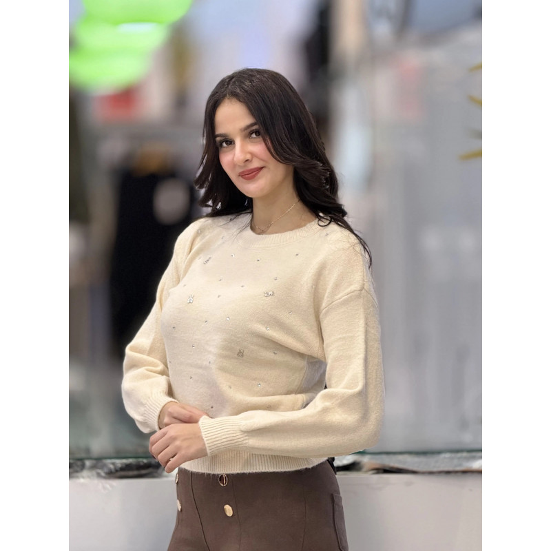 Pull femme teddy