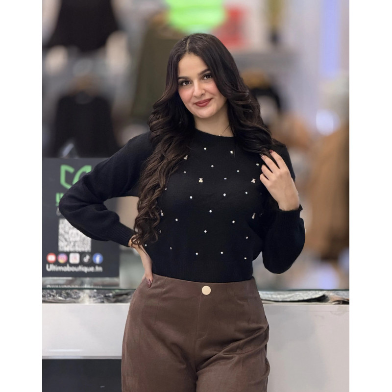 Pull femme teddy