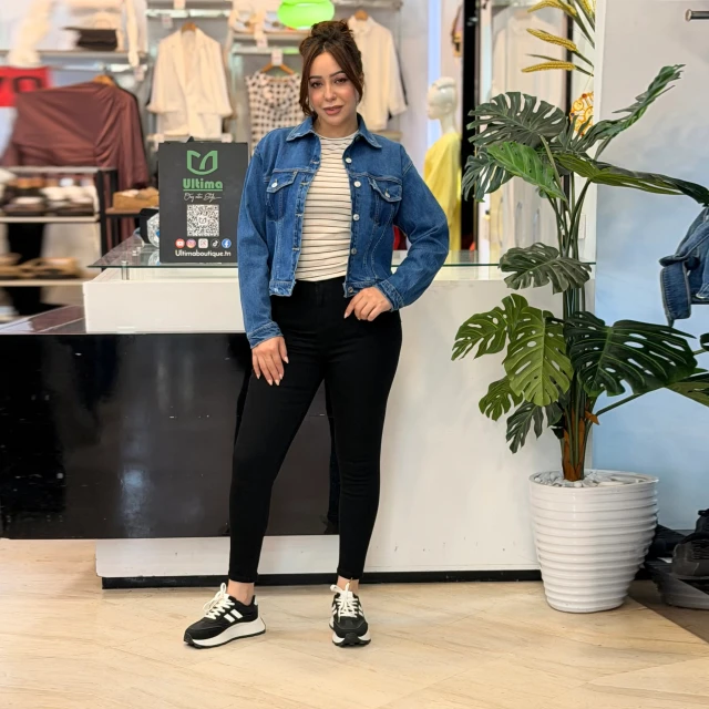 Veste femme pochette pivoine — autre vue